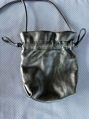 J Crew Lisbon leather drawstring Crossbody Bag